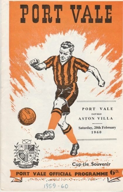 Port Vale v Aston Villa   20-Feb-1960