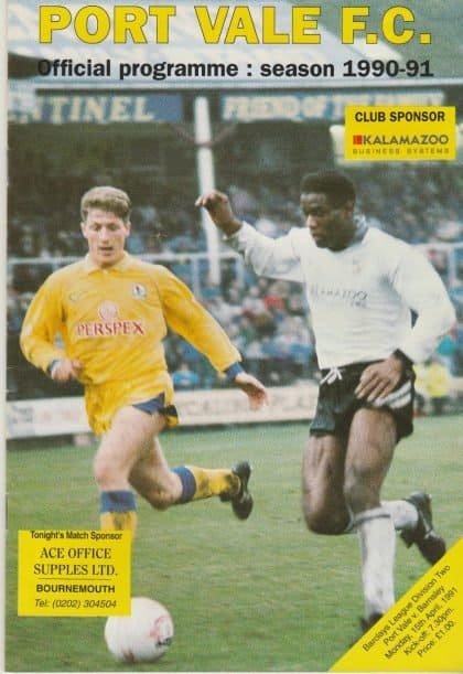 Port Vale v Barnsley  15-Apr-1991