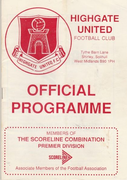 Highgate United v Birmingham City 25-Jul-1991