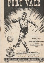 Port Vale v Blackburn Rovers 12-Jan-1957