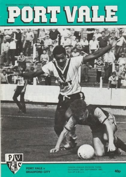 Port Vale v Bradford City 24-Sep-1983