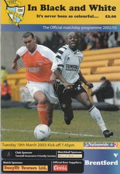Port Vale v Brentford 18-Mar-2003