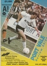 Port Vale v Brighton & Hove Albion 20-Jan-1990