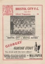 Bristol City v Bristol Rovers 22-Oct-1955