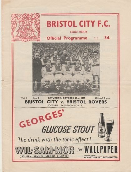 Bristol City v Bristol Rovers 22-Oct-1955
