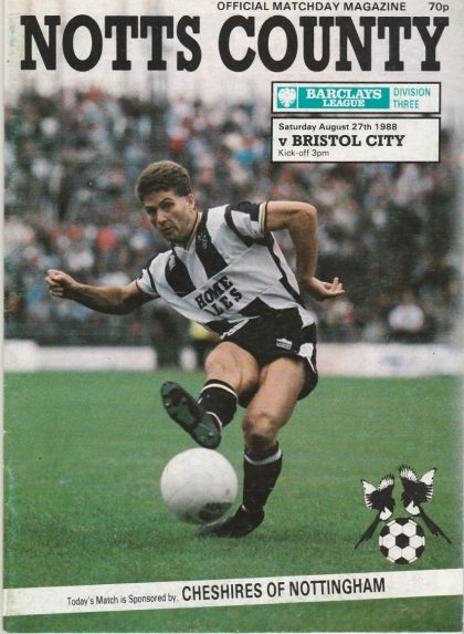 Notts County v Bristol City  27-Aug-1988
