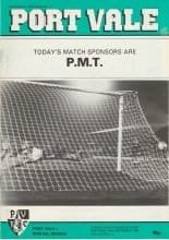 Port Vale v Bristol Rovers 10-Sep-1983