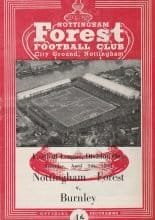 Nottingham Forest v Burnley 09-Apr-1960