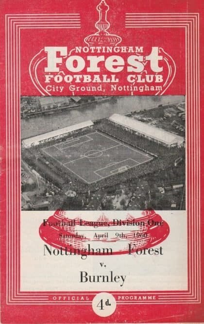 Nottingham Forest v Burnley 09-Apr-1960
