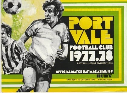 Port Vale v Bury 01-Oct-1977