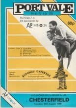 Port Vale v Chesterfield 30-Aug-1988