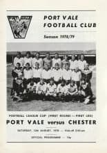 Port Vale v Chester 12-Aug-1978