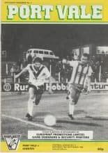 Port Vale v Chester 18-Sep-1982
