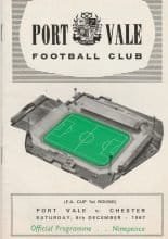 Port Vale v Chester 09-Dec-1967