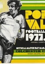 Port Vale v Colchester United  24-Apr-1978