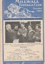 Millwall v Colchester United  08-Mar-1958