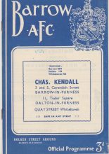 Barrow v Coventry City 04-Oct-1958