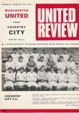 Manchester United v Coventry City 09-Aug-1971