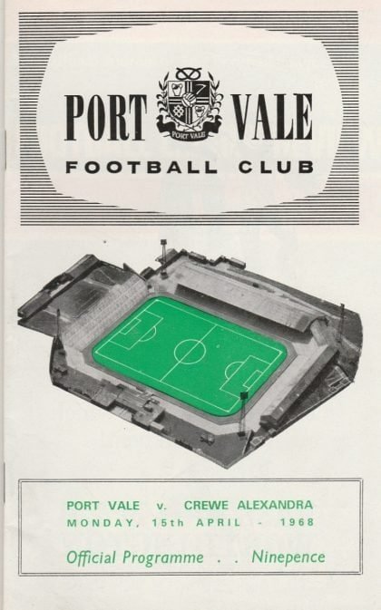 Port Vale v Crewe Alexandra 15-Apr-1968