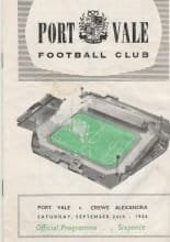 Port Vale v Crewe Alexandra 24-Sep-1966
