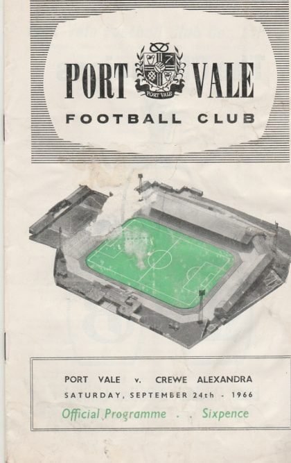 Port Vale v Crewe Alexandra 24-Sep-1966
