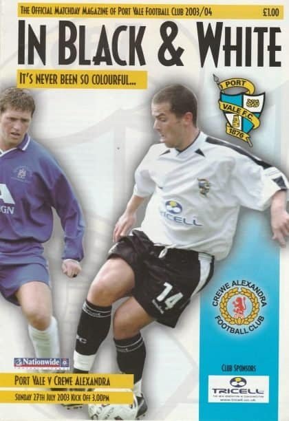 Port Vale v Crewe Alexandra 27-Jul-2003