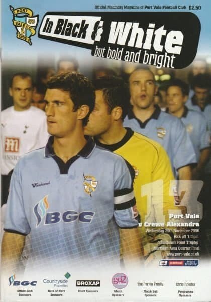 Port Vale v Crewe Alexandra 29-Nov-2006