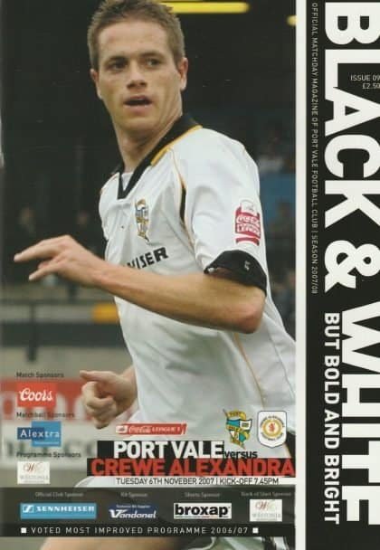 Port Vale v Crewe Alexandra 06-Nov-2007