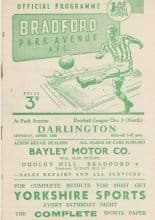 Bradford Park Avenue v Darlington 14-Apr-1958