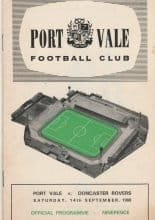 Port Vale v Doncaster Rovers 14-Sep-1968