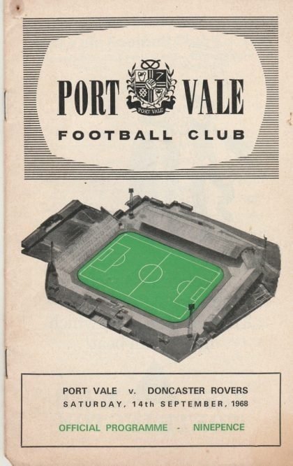 Port Vale v Doncaster Rovers 14-Sep-1968