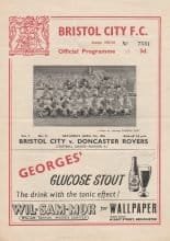 Bristol City v Doncaster Rovers 07-Apr-1956