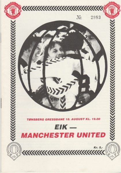 FK Eik Tønsberg v Manchester United  18-Aug-1979
