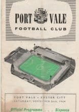 Port Vale v Exeter City 26-Sep-1964
