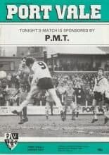 Port Vale v Exeter City  05-Mar-1984