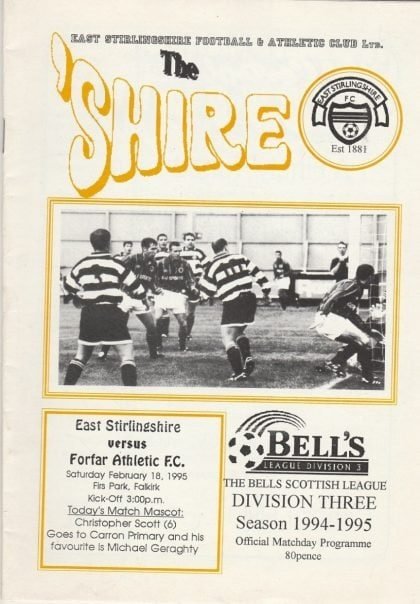 East Stirling v Forfar Athletic 18-Feb-1995