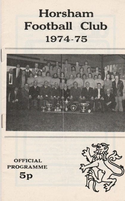 Horsham v Ford United 28-Sep-1974
