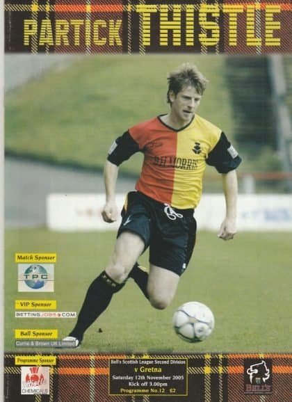 Partick Thistle v Gretna  12-Nov-2005