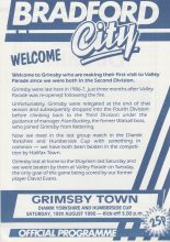 Bradford City v Grimsby Town  18-Aug-1990