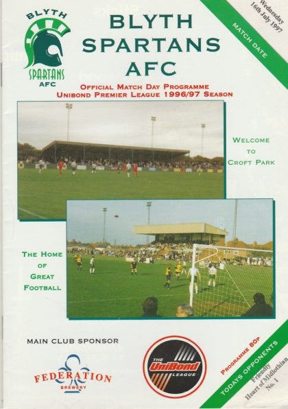 Blyth Spartans v Heart of Midlothian  16-Jul-1997