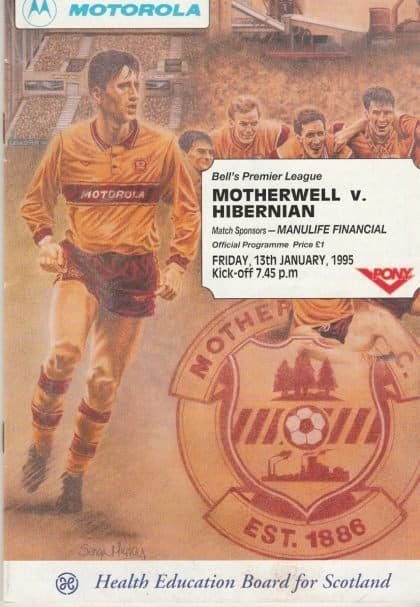 Motherwell v Hibernian  13-Jan-1995