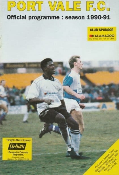 Port Vale v Ipswich Town 18-Mar-1991