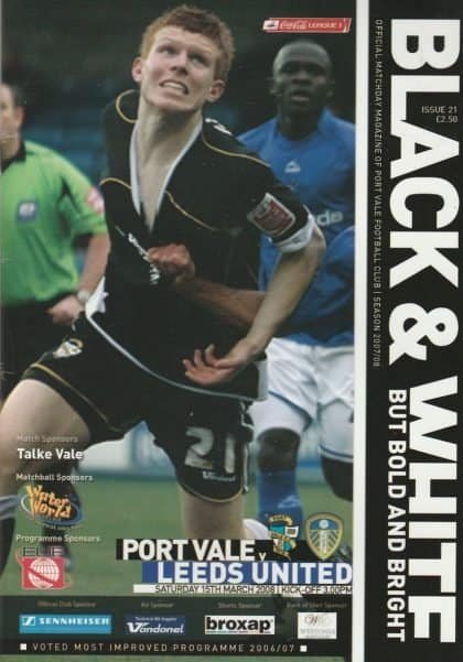 Port Vale v Leeds United 15-Mar-2008