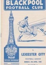Blackpool v Leicester City 08-Apr-1963