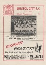 Bristol City v Lincoln City  03-Dec-1955