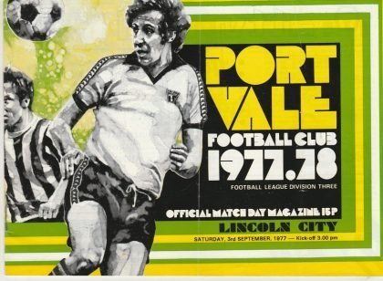 Port Vale v Lincoln City 03-Sep-1977