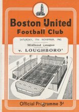 Boston United v Loughborough United  17-Nov-1962