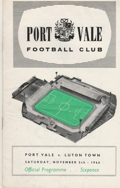 Port Vale v Luton Town 05-Nov-1966
