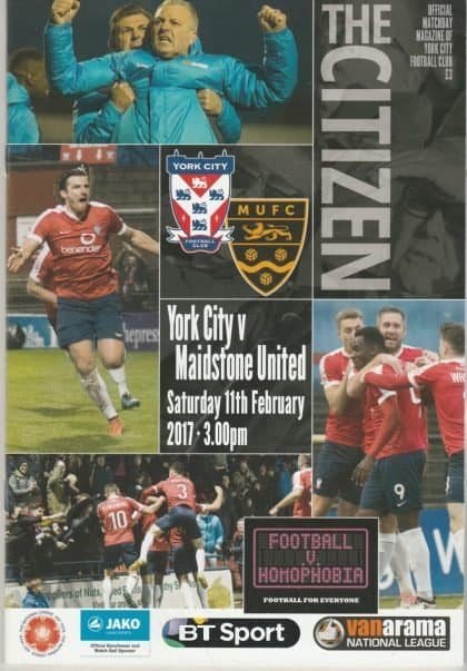 York City v Maidstone United  11-Feb-2017