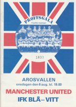 IFK Blå Vitt v Manchester United  06-Aug-1980